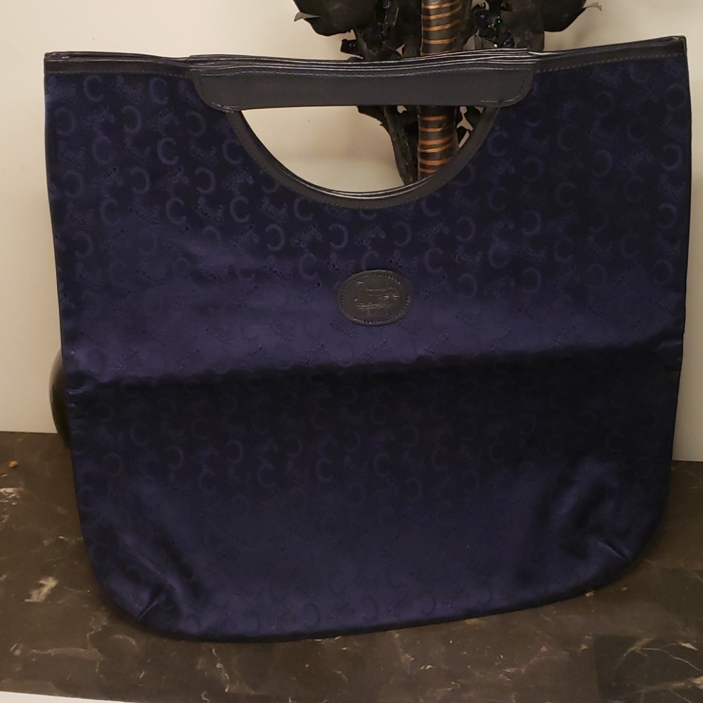 Celine Authentic Vintage Tote Bag Blue for Noevir